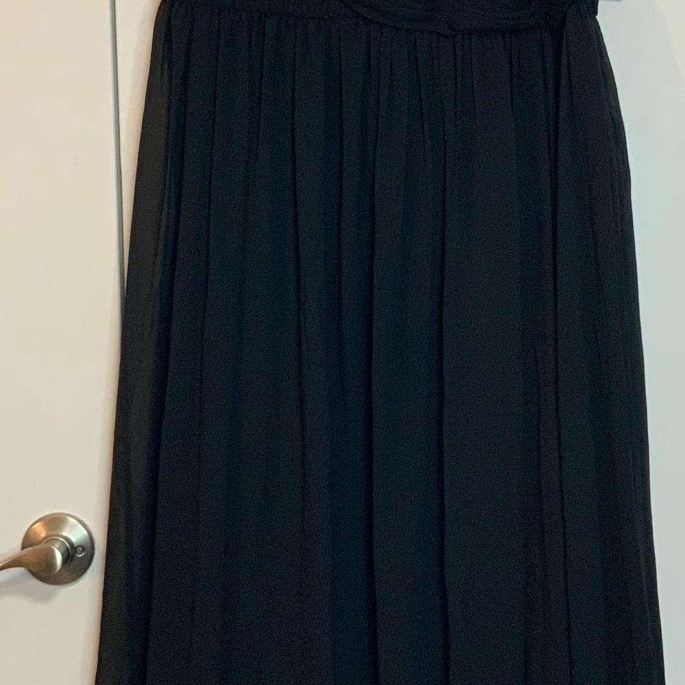 Mac Duggal Black Midi Aline Elegant Dress NWT